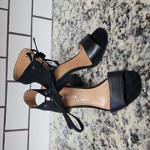 Coach black sandal